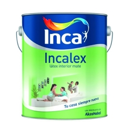 LATEX INTERIOR LAVABLE INCALEX MATE BLANCO 4LT