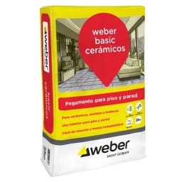 ADHESIVO CERAMICAS WEBER BASIC 25kg