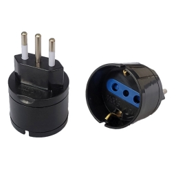 ADAPTADOR SCHUKO A 3 LNEA 10A NEGRO VOLTA