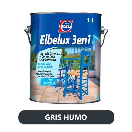 ELBELUX 3 EN 1 GRIS HUMO 1LT