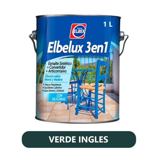 ELBELUX 3 EN 1 VERDE INGLES 1LT