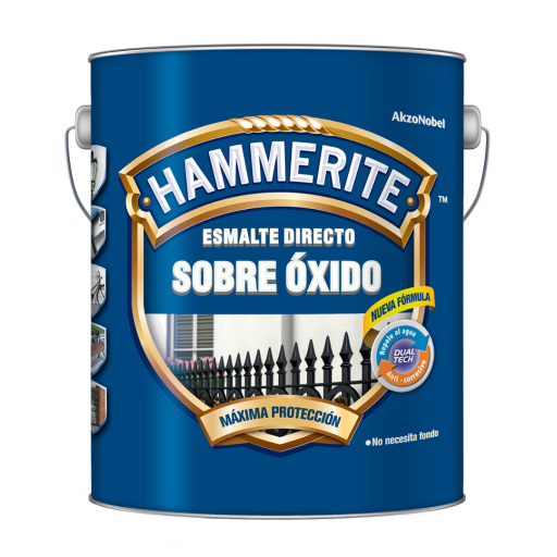 ESMALTE CONVERTIDOR HAMMERITE FORJADA NEGRO 3.6LT