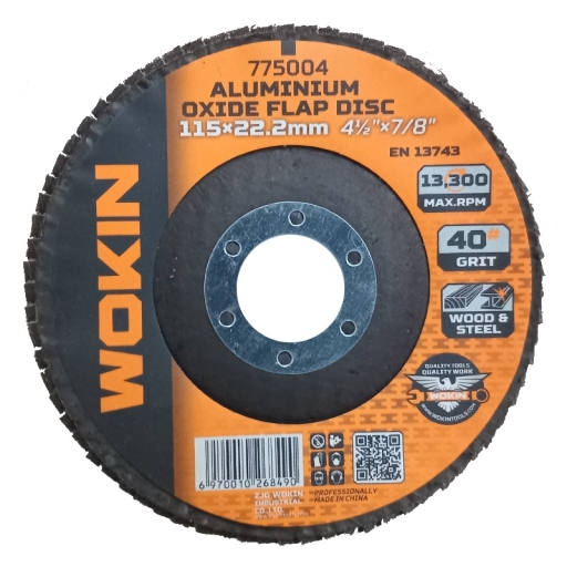 DISCO FLAP 115mm - 1/4 G40 WOKIN MADERA METAL