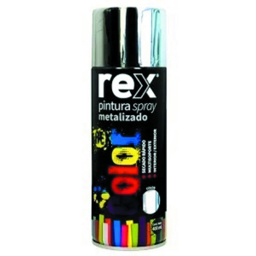 SPRAY METALICO CROMO 400ml REX