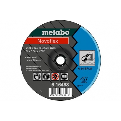 DISCO DESBASTE ACERO 5" 125x6x22,2mm NOVOFLEX METABO