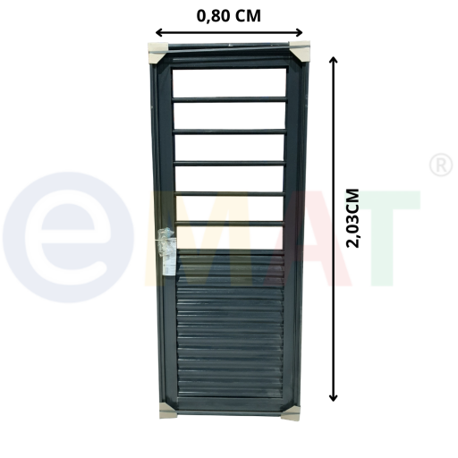 PUERTA CHAPA SIMPLE 2.03X0.80 DER.