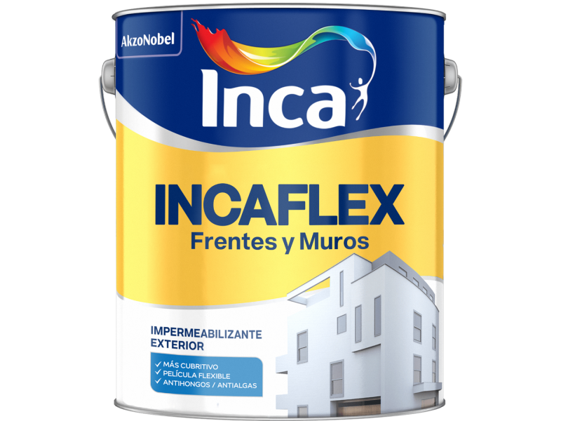 MEMBRANA LIQUIDA FRENTES Y MUROS INCAFLEX FyM BLANCO 20LT