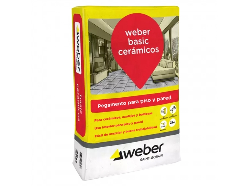 ADHESIVO CERAMICAS WEBER BASIC 25kg