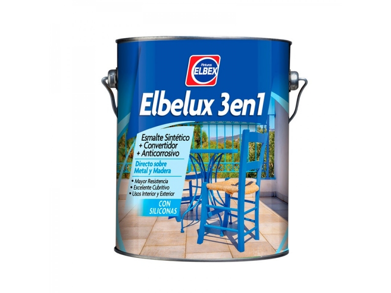 ELBELUX 3 EN 1 AZUL RADIANTE 4LT